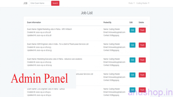 Sarkari Jobs Php Script v2.5 With Admin Panel - Image 3