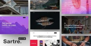 Sartre Creative Multipurpose WordPress Theme