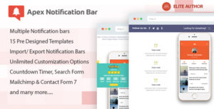 Apex Notification Bar – Responsive Notification Bar Plugin for WordPress