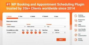 Bookly PRO GPL v7.4 – Appointment Booking & Scheduling Software System
