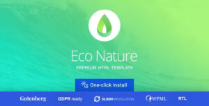 Eco Nature Theme GPL v1.5.6 – Environment & Ecology WordPress Theme