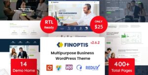 Finoptis GPL Theme 2.6.1 For Multipurpose Business Websites