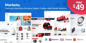 Marketo Theme GPL v5.2.0 – Multi-Vendor Marketplace eCommerce Website