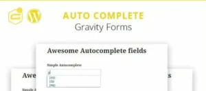 Gravity Forms Autocomplete GPL v1.8.8 (+address field) add-on for Gravity Forms