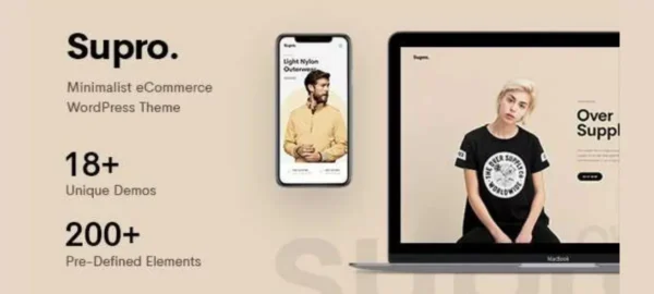 Supro Theme GPL v1.6.8 – Minimalist AJAX WooCommerce WordPress Theme
