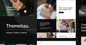 Themebau Minimal Portfolio & Agency WordPress Theme GPL