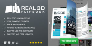 Real3D FlipBook WordPress Plugin GPL - anushop