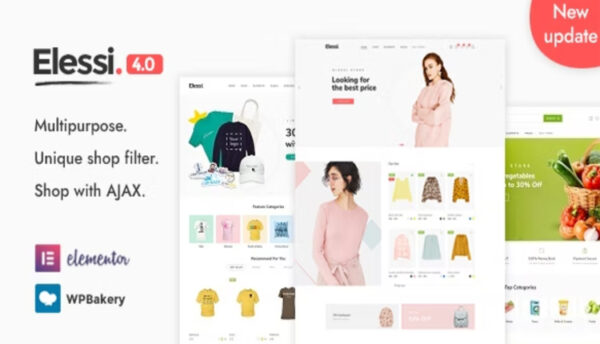 Elessi WooCommerce AJAX WordPress Theme GPL - anushop