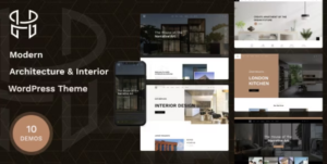 Hellix - Modern Architecture & Interior Design WordPress Theme GPL