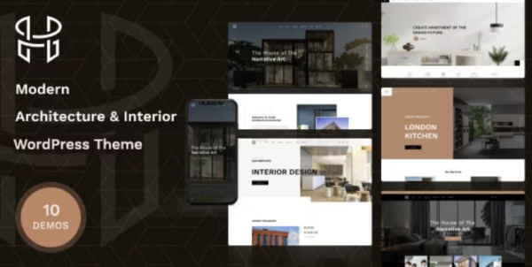Hellix - Modern Architecture & Interior Design WordPress Theme GPL