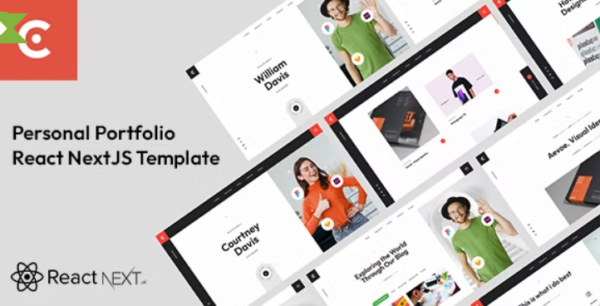Courtney - React Personal Portfolio NextJS Template GPL