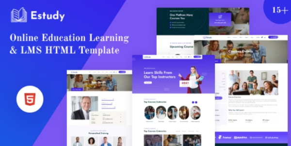 Estudy-Online Education Learning & LMS HTML Template GPL