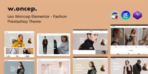 Leo Woncep Elementor - Fashion Prestashop Theme GPL