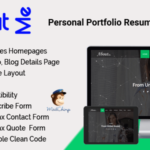 AboutMe - Personal Portfolio Resume Template GPL