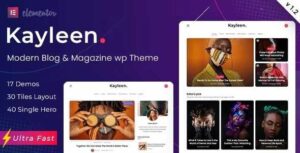 Kayleen Theme GPL – Blog & Magazine WordPress Theme