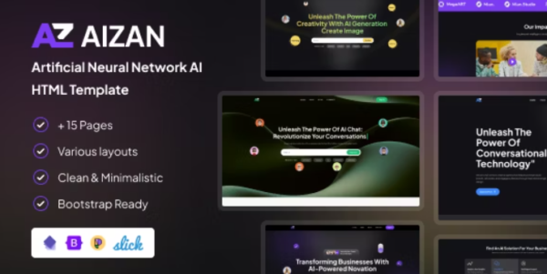 Aizan - Artificial Neural Network AI HTML Template