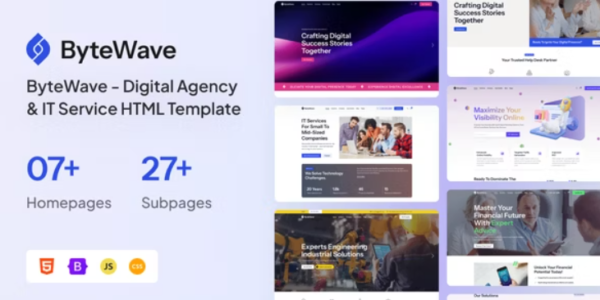 ByteWave - Digital Agency & IT Service HTML Template