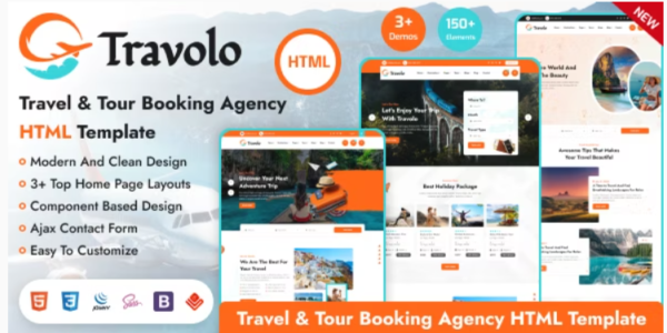 Travolo - Travel Agency & Tour Booking HTML Template