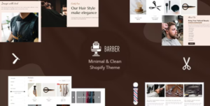 Sharper - Barber Shop Shopify Theme GPL