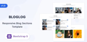 Bloglog - Bootstrap 5 Blog Section Template GPL