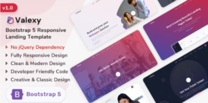 Valexy - Bootstrap 5 Landing Page Template GPL