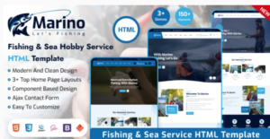 Marino - Fishing & Sea Hobby HTML Template GPL