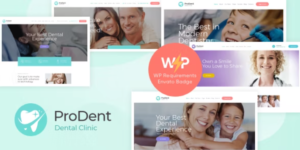 ProDent | Dental Clinic & Healthcare Doctor WordPress Theme + Elementor + RTL GPL