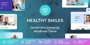 Healthy Smiles - Dental WordPress Theme