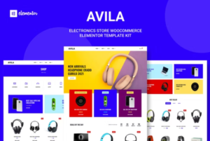 Avila - Electronic WooCommerce Elementor Template Kit GPL