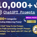 10,000+ Expertly Crafted ChatGPT Prompts, ChatGPT Cheat Sheet to Boost Your Creativity, Best ChatGPT Prompts, AI Prompts, OpenAI Prompts.