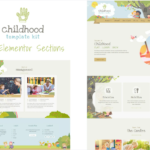 Childhood Kids Child Care Center Elementor Template Kit GPL