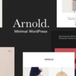 Arnold Minimal Portfolio WordPress Theme GPL