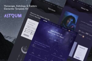 Astrum - Horoscope Astrology & Esoteric Magic Elementor Template Kit GPL