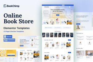 BookChimp - Online Book Store Website Elementor Template Kit GPL