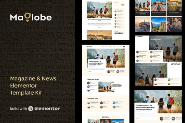 Maglobe - Magazine & News Elementor Template Kit GPL