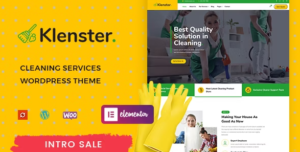 Klenster - Cleaning Services WordPress Theme GPL