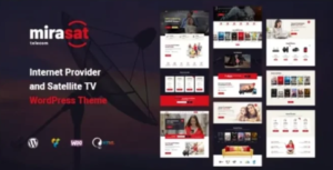 Mirasat GPL – Internet Provider and Satellite TV WordPress Theme