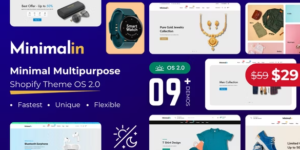 Minimalin  - Minimal Multipurpose Shopify Theme OS 2.0 GPL