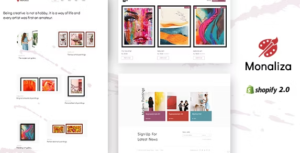 Monaliza - Minimal Art Shop Theme GPL
