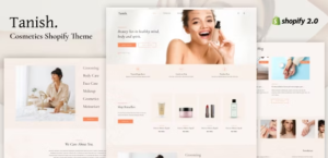 Tanish - Beauty Cosmetics Shopify Theme OS 2.0 GPL