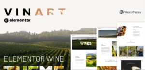 Vinart - Wine Brand & Vinyard Elementor Template Kit GPL