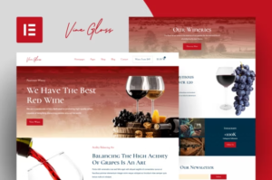 Vine Gloss - Wine Shop & Vineyard Elementor Template Kit GPL