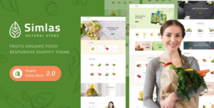 Simlas - Fruits Organic Food Responsive Shopify Theme GPL