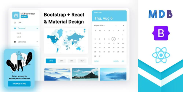 MDB 5 React PRO Advanced GPL
