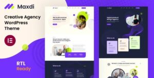 Maxdi - Creative Agency WordPress Theme GPL