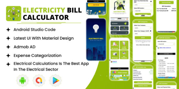 Electricity Bill Calculator - Android Source Code GPL