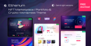Etherium | NFT Marketplace & Crypto Wordpress Theme GPL
