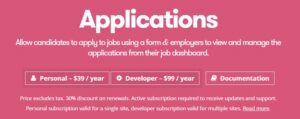 WP Job Manager Applications Add-on GPL
