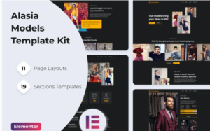 Alasia — Model Agency Elementor Template Kit | Srmehranclub