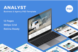 Analyst - Business & Agency PSD Template| Srmehranclub.com